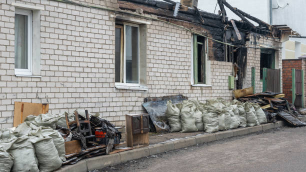 Professional Fire Damage Removal technician working in Pemberton, NJ